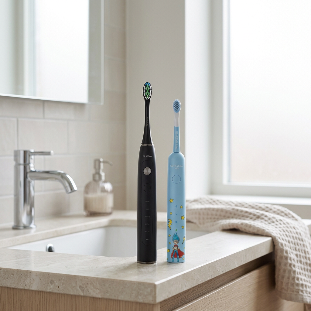 Zestaw Szczoteczek sonicznych Shona Vision Pro + Kids