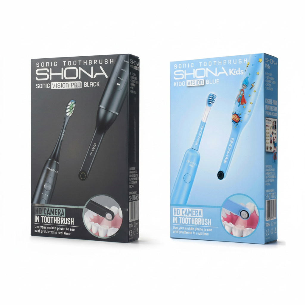 Zestaw Szczoteczek sonicznych Shona Vision Pro + Kids
